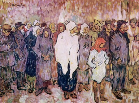 Nicolae Tonitza, "Coadă la pâine" (1920) - foto: ro.wikipedia.org