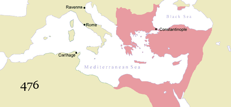 Animated map of the history of the Byzantine Empire - foto preluat de pe ro.wikipedia.org 