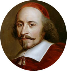 Jules Mazarin, născut Giulio Raimondo Mazzarino (n. 14 iulie 1602, Pescina, Regatul de Neapole – d. 9 martie 1661, Vincennes, Franța) a fost un cardinal, diplomat și politician italian, care a fost prim ministru al Franței din 1642 până la moartea sa. Mazarin i-a succedat mentorului său, Cardinalul Richelieu. Era un colecționar de artă și bijuterii, în special de diamante, pe care i le-a lăsat prin testament regelui Ludovic al XIV-lea; unele dintre acestea au rămas în colecția de la Muzeul Luvru. Biblioteca lui Mazarin a stat la originea „Bibliotecii Mazarine” din Paris - foto: ro.wikipedia.org