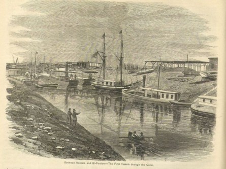 Suez Canal (One of the first traverses in the 19th century) - foto preluat de pe en.wikipedia.org