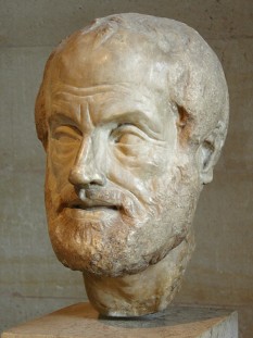 Portretul lui Aristotel, sculptură de Lysippos, Muzeul Luvru - foto preluat de pe ro.wikipedia.org