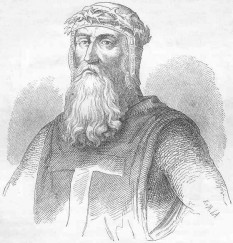 Godfroy de Bouillon (c. 1060, Boulogne-sur-Mer – 18 iulie 1100, Ierusalim) cavaler medieval, unul dintre liderii Primei Cruciade din 1096 până la moartea sa -  foto - ro.wikipedia.org