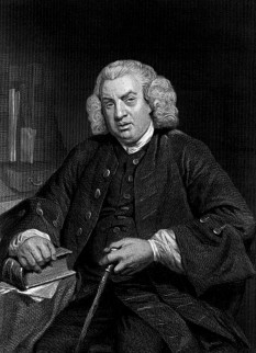 Samuel Johnson, sau Dr Samuel Johnson, născut la 7 septembrie (sau la 18 septembrie stil nou) 1709 și mort la 13 decembrie 1784, unul din principalii autori ai literaturii engleze din secolul XVIII: poet, eseist, bibliograf; lexicograf și de asemenea unul dintre cei mai fini critici ai acestei literaturi - foto: ro.wikipedia.org