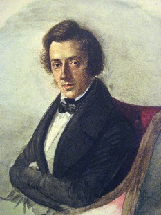 Frédéric François Chopin (născut Fryderyk Franciszek Chopin; n. 22 februarie sau 1 martie 1810, Żelazowa Wola — d. 17 octombrie 1849, Paris), compozitor polonez din perioada romantismului. Este considerat drept unul dintre cei mai prolifici și influenți compozitori de muzică pentru pian  foto (Tablou din anul 1835): ro.wikipedia.org