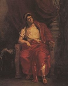 François Joseph Talma (15 January 1763 – 19 october 1826) was a French actor - foto (Talma as Nero in Racine's Britannicus, painted by Eugène Delacroix): en.wikipedia.org