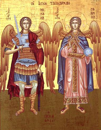 Sfinţii Arhangheli Mihail şi Gavriil. Prăznuirea lor de catre Biserica Ortodoxă se face la data de 8 noiembrie - foto preluat de pe doxologia.ro