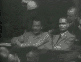 Göring şi Hess în timpul procesului de la Nurenberg
