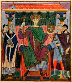 Otto al III-lea (980 – 23 ianuarie 1002), cel de-al patrulea conducător al dinastiei saxone sau Ottoniene, fiul lui Otto al II-lea și al reginei Theophanu, nepoata Împăratului Bizantin Ioan I Tzimisces. A fost încoronat Rege al Germaniei în 983 la moartea tatălui său și încoronat în Catedrala din Aachen în 983 la vârsta de 3 ani foto: ro.wikipedia.org