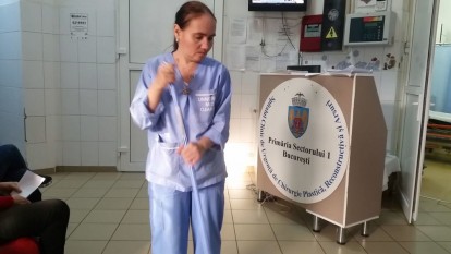 La Spitalul de Arși, Universal Med Cleaning face curățenie și astăzi. captura video: Sergiu Brega
