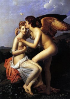 Psyché et l'Amour (Cupidon şi Psyche). Tablou de  François Gérard, realizat în tehnica ulei pe pânză, expus la Louvre, Paris - foto: ro.wikipedia.org
