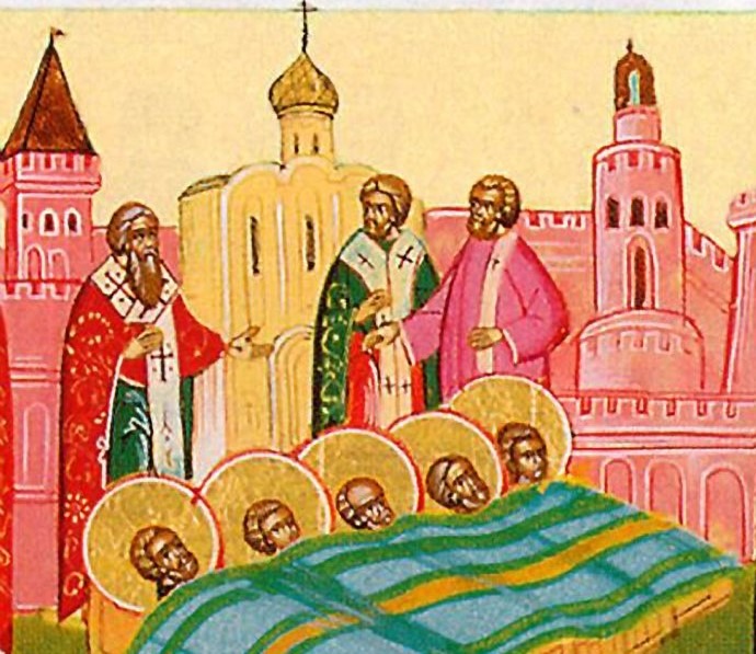 Aflarea moaștelor Sfinților Mc. din Evghenia Constantinopolului  (610) - foto preluat de pe ziarullumina.ro