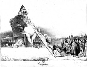 Honoré Daumier (n. 26 februarie 1808, Marseille - d. 10 februarie 1879, Valmondois) - "Gargantua"