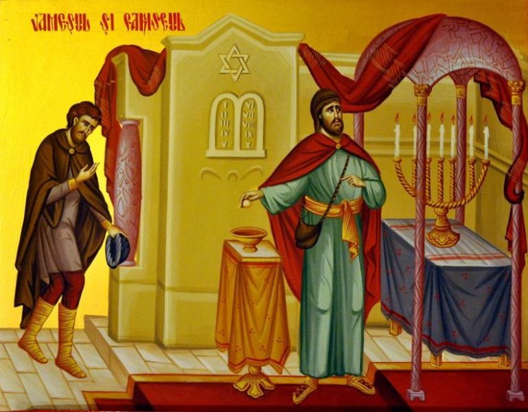 Pilda vameșului și a fariseului - foto preluat de pe doxologia.ro