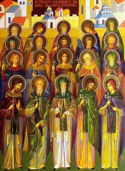 Sf. Cuv. Mucenici din Mănăstirea Sf. Sava cel Sfinţit (796) - foto preluat de pe ziarullumina.ro