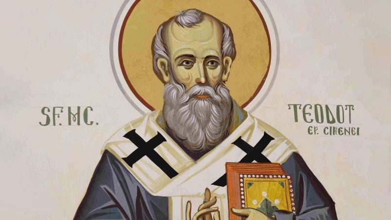 Sf. Sfinţit Mc. Teodot, episcopul Chiriniei (†315/326) - foto preluat de pe ziarullumina.ro
