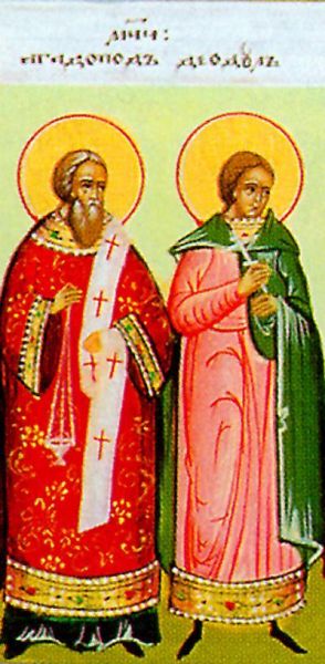 Sfântul Mucenic Agatopod și Sfântul Mucenic Teodul († 303-305), au trăit în vremea împăraților Dioclețian (284-305) și co-imperatorului Maximian (285-305). Prăznuirea lor de către Biserica Ortodoxă se face la data de 5 aprilie - foto:doxologia.ro