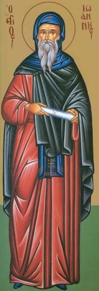 Sfântul Cuvios Ioan, ucenicul Sfântului Grigorie Decapolitul - foto preluat de pe doxologia.ro