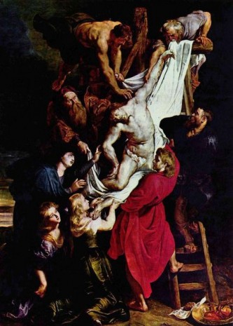 Rubens - "Coborârea de pe Cruce", catedrala din Antwerpen - foto: ro.wikipedia.org