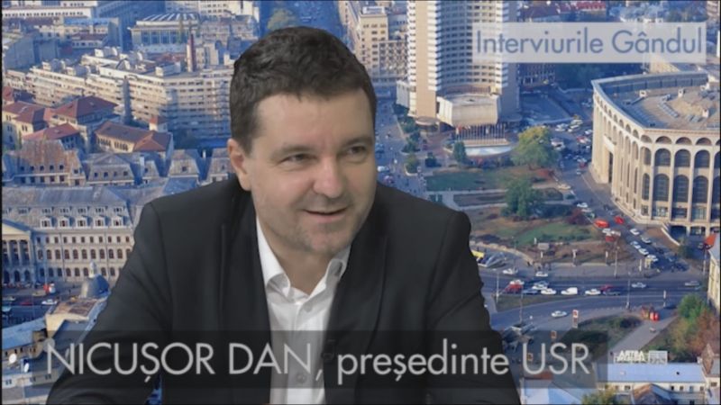 Nicuşor Dan, președintele USR - foto (captura video): gandul.info