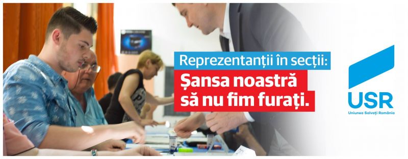 Înscrie-te ca reprezentant sau delegat al Uniunii Salvaţi România în secţiile de votare - foto: facebook.com