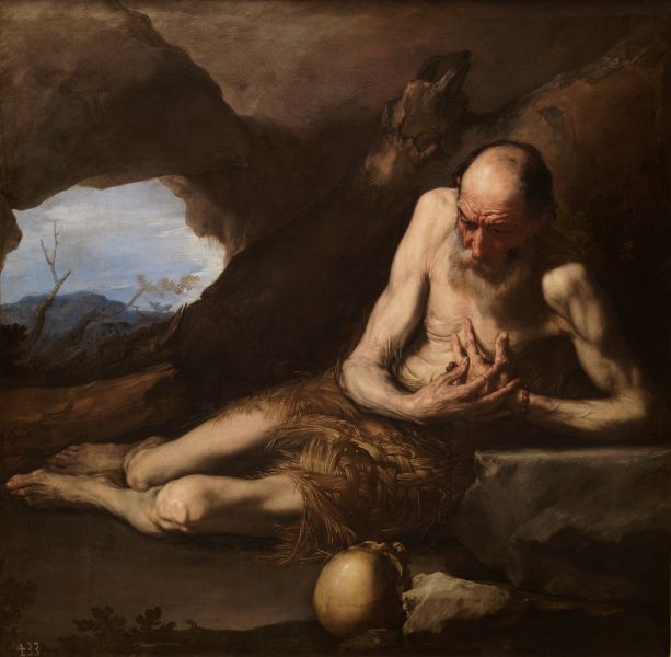 Saint Paul, "The First Hermit", Jusepe de Ribera, Museo del Prado (1640) - foto preluat de pe en.wikipedia.org