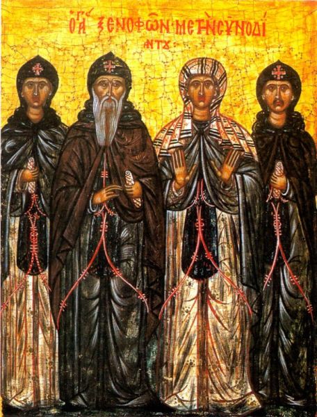 Sf. Cuv. Xenofont, Maria, Arcadie şi Ioan († începutul sec. al VI-lea) - foto preluat de pe ziarullumina.ro