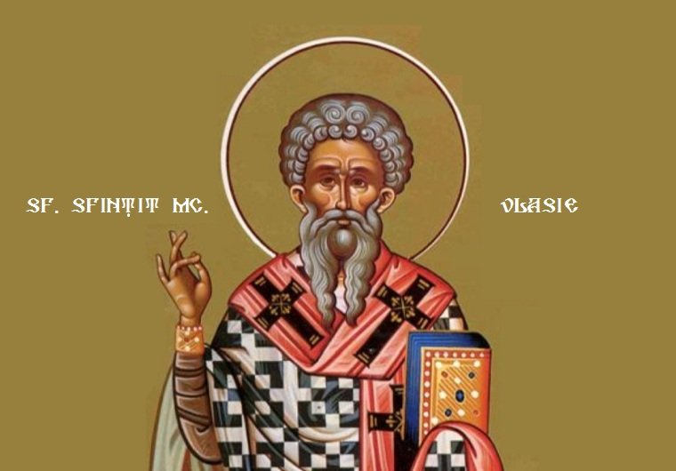Sf. Sfinţit Mc. Vlasie, Episcopul Sevastiei (†316) - foto preluat de pe ziarullumina.ro