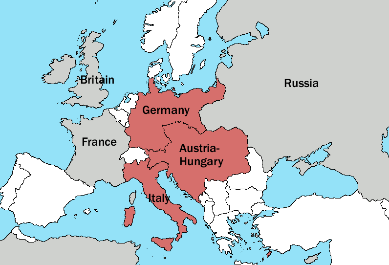 The Triple Alliance in 1913 - foto preluat de pe en.wikipedia.org
