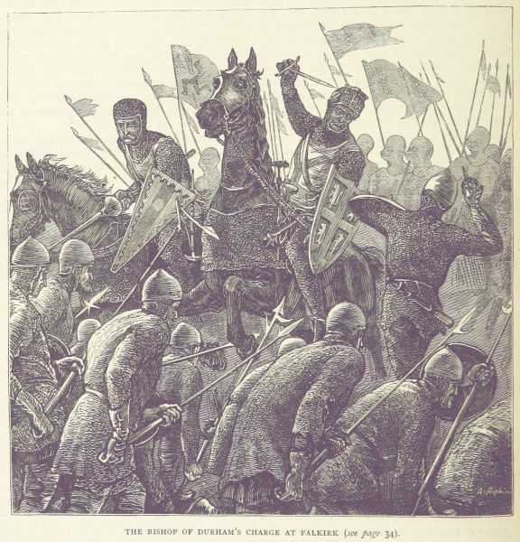 Bătălia de la Falkirk (22 iulie 1298) - Parte din Primului Război Scoțian de Independență - A British illustration of Antony Bek's charge - foto preluat de pe en.wikipedia.org