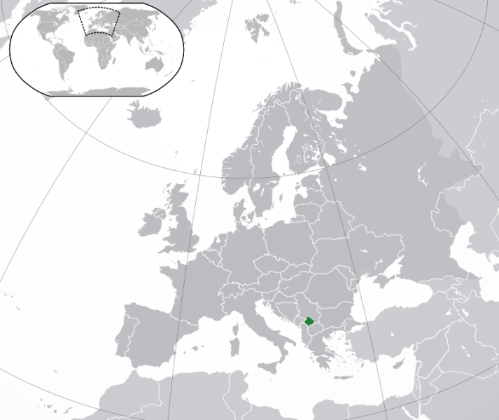 Kosovo în Europa - foto preluat de pe ro.wikipedia.org