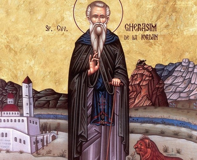 Gherasim de la Iordan (†475) - foto preluat de pe ziarullumina.ro