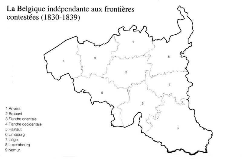 Treaty of London (1839) - Belgian borders claimed before The Treaty of the XXIV articles - foto preluat de pe en.wikipedia.org