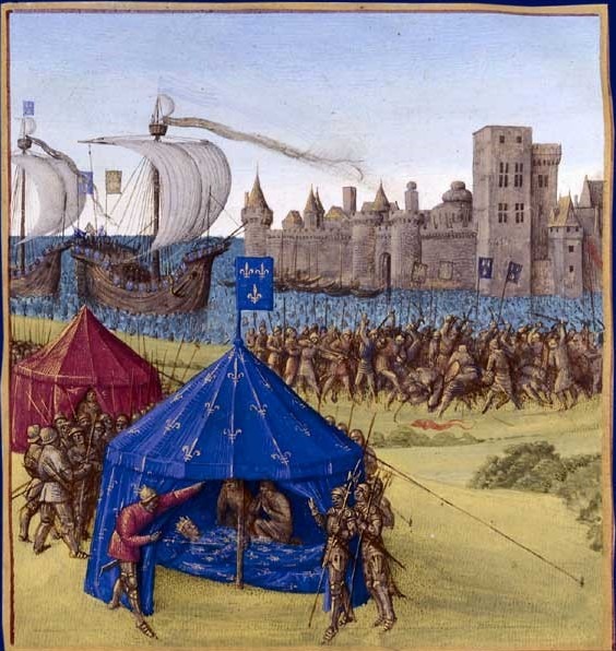 Eighth Crusade - Death of Louis IX during the siege of Tunis - foto preluat de pe en.wikipedia.org