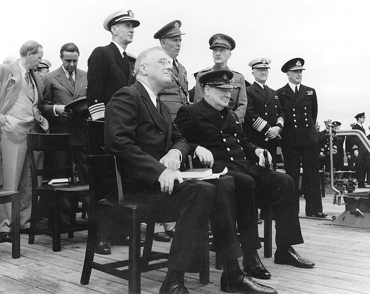 Carta Atlanticului (14 august 1941) - Întrunirea dintre Roosevelt și Churchill - foto preluat de pe ro.wikipedia.org