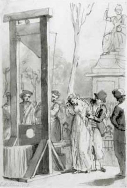 The execution of Olympe de Gouges ( 3 November 1793) - foto preluat de pe en.wikipedia.org