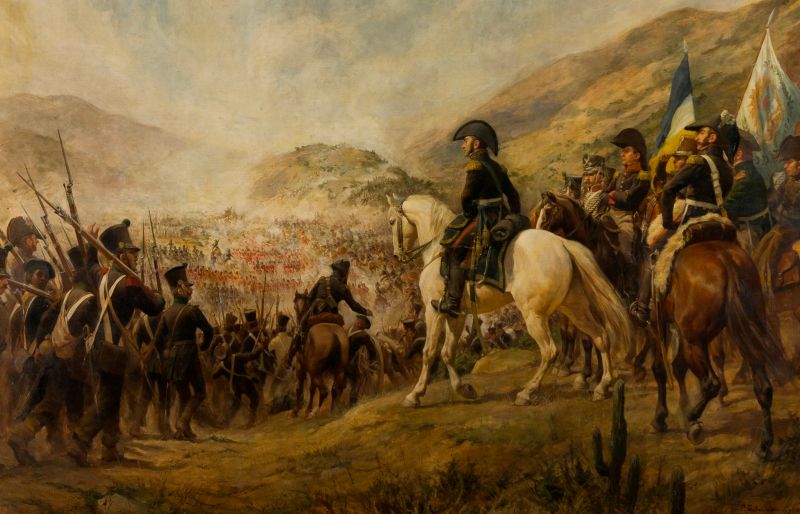 Chilean and Argentinean troops going to the Battle of Chacabuco (February 12, 1817) led by José de San Martín - foto preluat de pe en.wikipedia.org