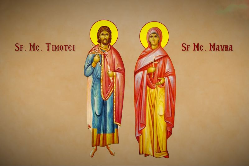 Sf. Mc. Timotei și soția sa, Mavra (†304) - foto preluat de pe doxologia.ro