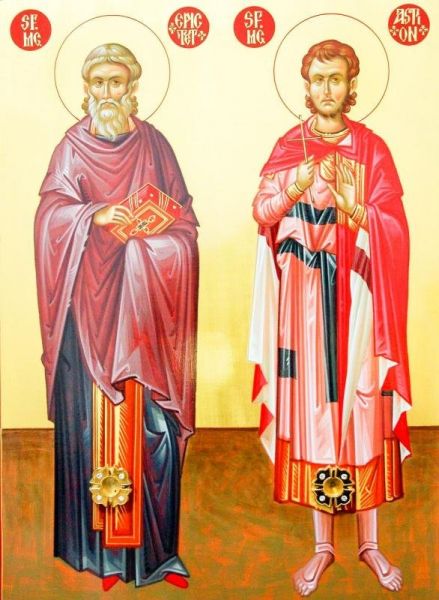 Sf. Mc. Epictet preotul şi Astion monahul (†290) - foto preluat de pe ziarullumina.ro