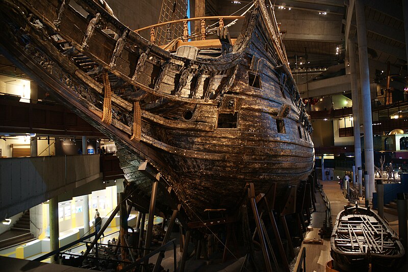 Prora babordului navei "Vasa" - foto preluat de pe en.wikipedia.org