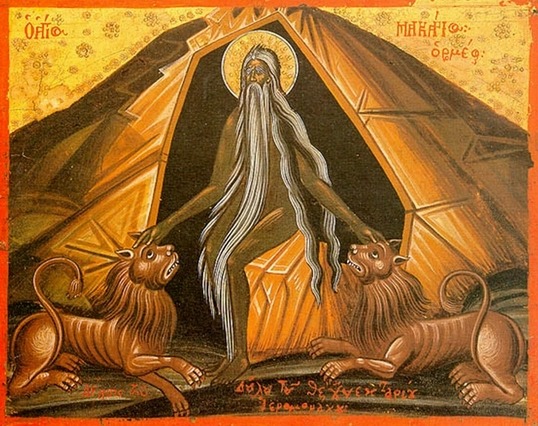 Sf. Cuv. Macarie Egipteanul (295-392 d. Hr.) - foto preluat de pe doxologia.ro