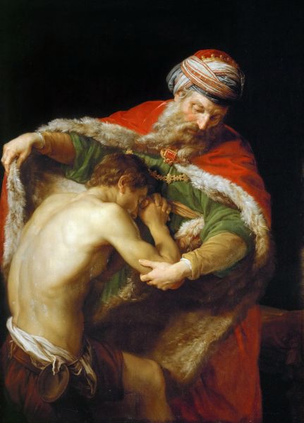 Întoarcerea Fiului risipitor (1773) by Pompeo Batoni - foto preluat de pe en.wikipedia.org