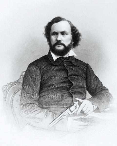 Samuel Colt (n. 19 iulie 1814 – d. 10 ianuarie 1862) a fost un inventator și industriaș american. El a înființat Colt's Patent Fire-Arms Manufacturing Company, și este cunoscut pentru popularizarea revolverului - foto (Gravură de John Chester Buttre, c. 1855) preluat de pe en.wikipedia.org