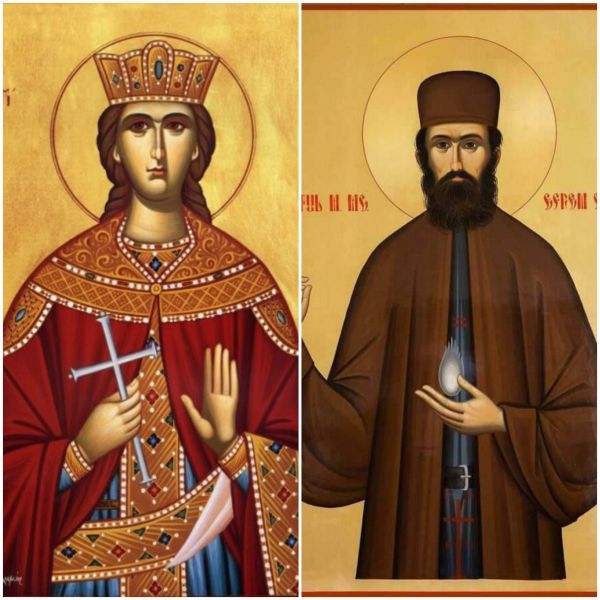 Sf. Mare Mc. Irina din Maghedon (sec. IV-lea) si Sf. Cuv. Mc. Efrem cel Nou (1384 - 1426)