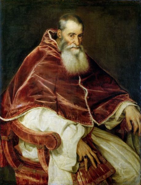Portretul Papei Paul al III-lea de Titian, 1543 - foto preluat de pe en.wikipedia.org