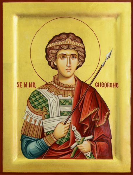 Sfântul Mare Mucenic Gheorghe, purtătorul de biruință (†303) - foto preluat de pe basilica.ro