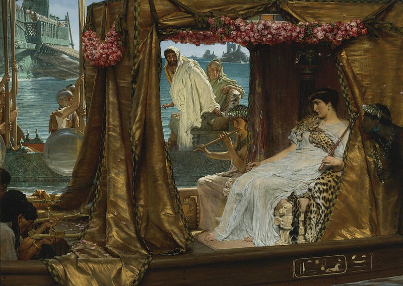 Antoniu și Cleopatra, de Lawrence Alma-Tadema, (1883) - foto preluat de pe ro.wikipedia.org