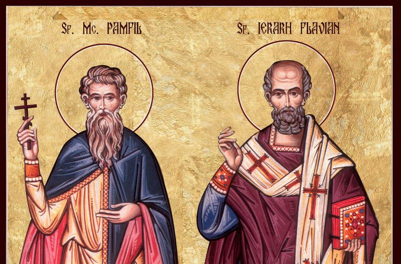 Sf. Sfințiți Mc. Pamfil preotul şi Valent diaconul - foto preluat de pe calendar.patriarhia.ro