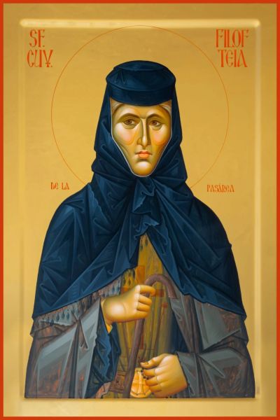 Sfânta Cuvioasă Filofteia de la Pasărea, mama Sfântului Ierarh Calinic de la Cernica - foto preluat de pe doxologia.ro