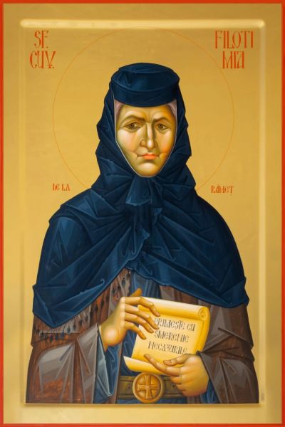 Sfânta Cuvioasă Filotimia de la Râmeț, mama Sfântului Cuvios Dometie cel Milostiv  (1896 - 1989) - foto preluat de pe doxologia.ro