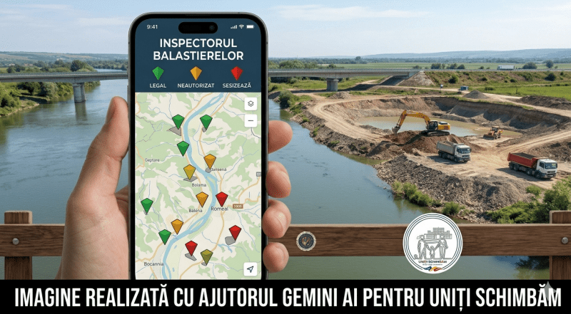 Diana Buzoianu prezintă platforma Inspectorul Balastierelor”